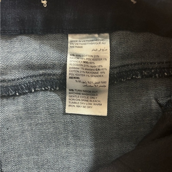 Chico’s So Slimming Girlfriend Slim Leg Dark Wash Mid High Waist Jeans 3 16R - Picture 2 of 11